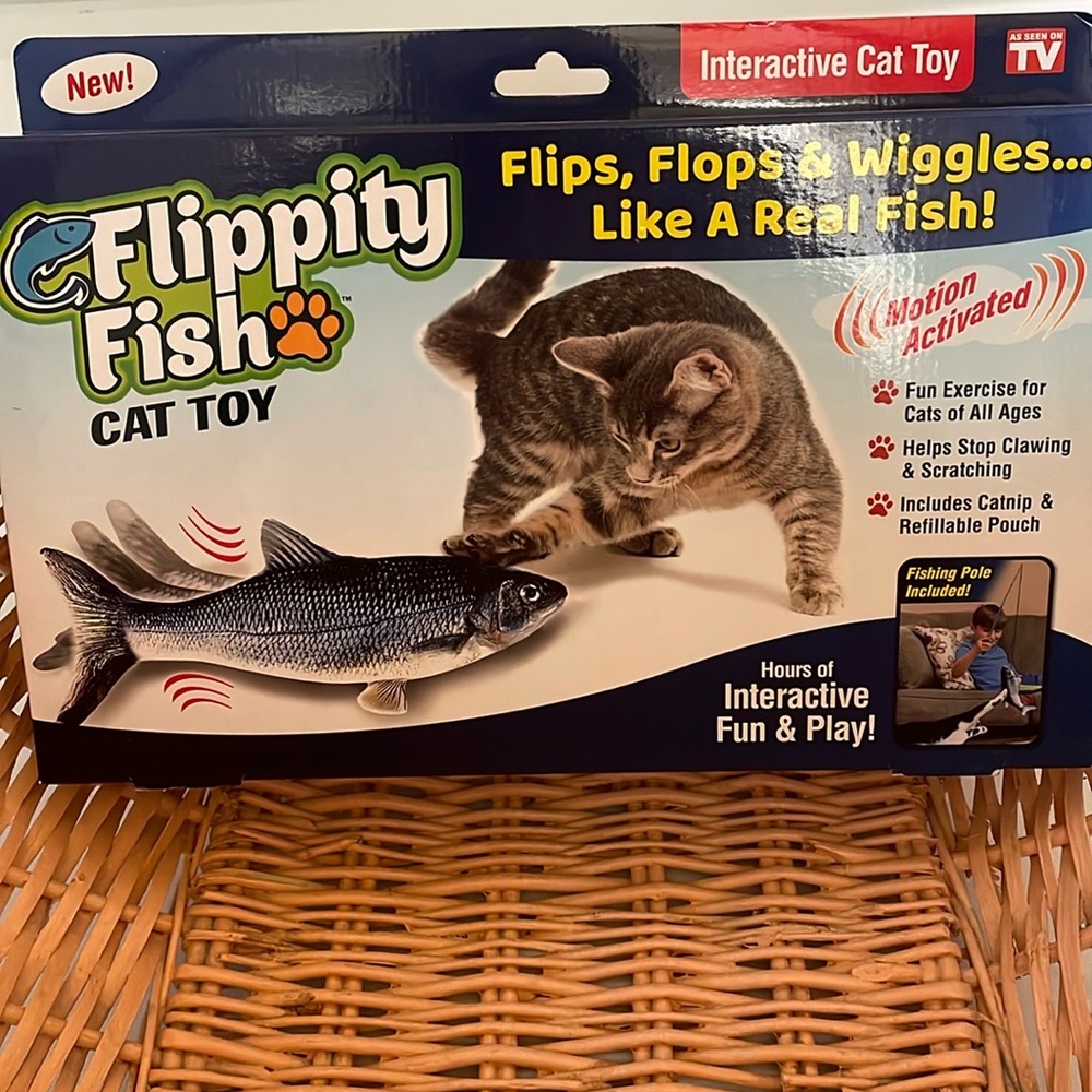 Interactive Cat Toy Flippity Fish Cat Toy